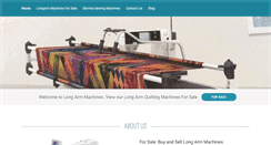 Desktop Screenshot of longarmmachines.com